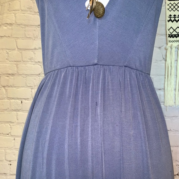 Periwinkle Blue Urban Outfitters Strappy Lowcut Jumpsuit - Picture 3 of 16